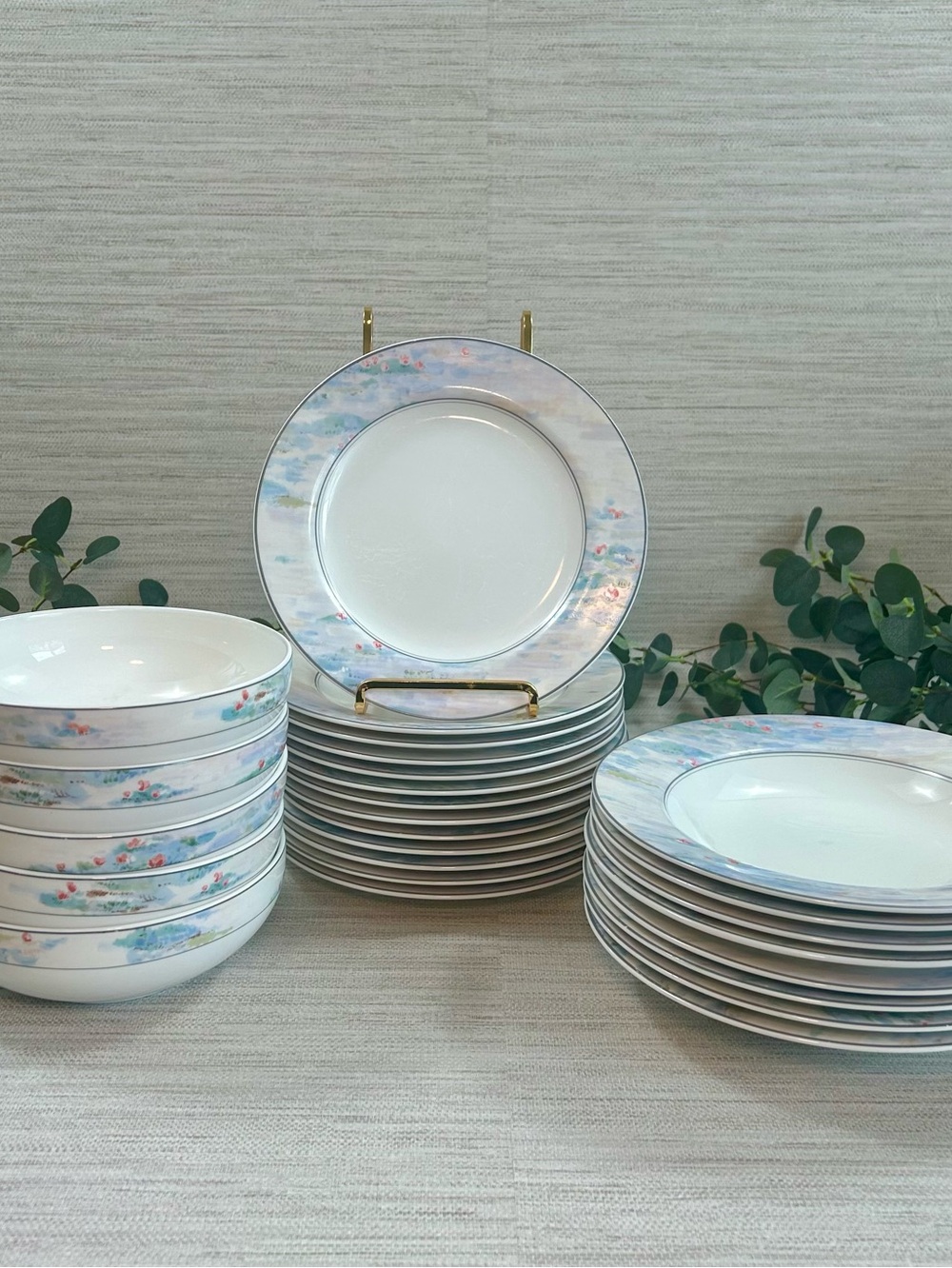 Vintage Mikasa Maxima Monet CAK01 Fine China 26 Piece Dinnerware Set Japan